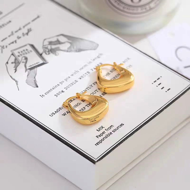 14K Gold-Plated Elegant Bag Earrings