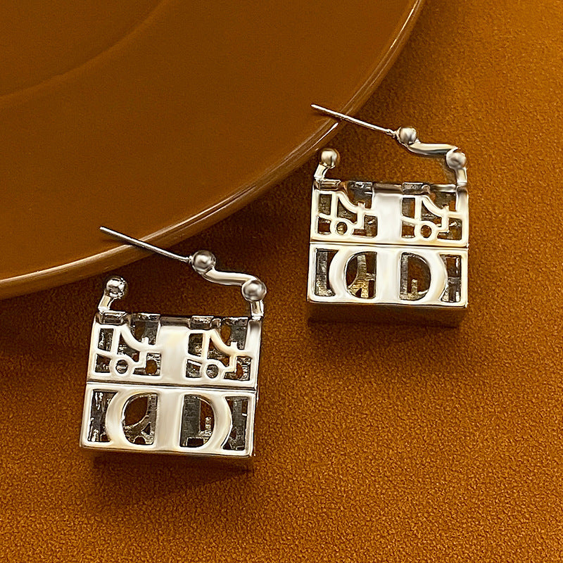 14K Gold-Plated Handbag Earrings