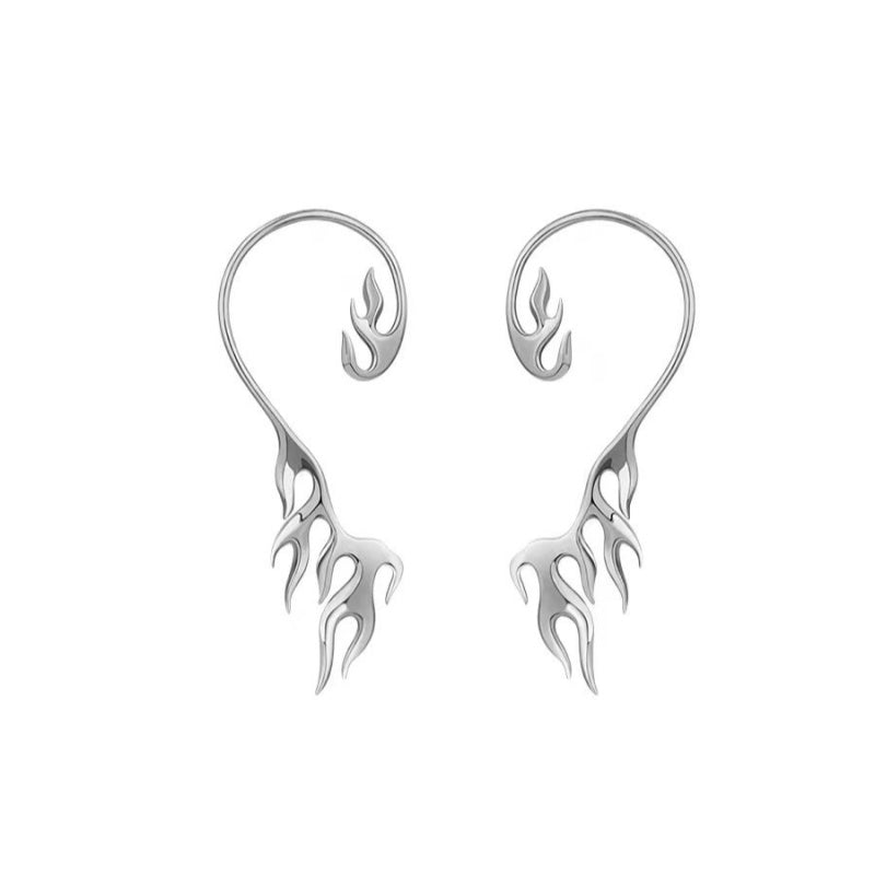 14K Gold-plated Flame Ear Cuffs ( 1 Pair )