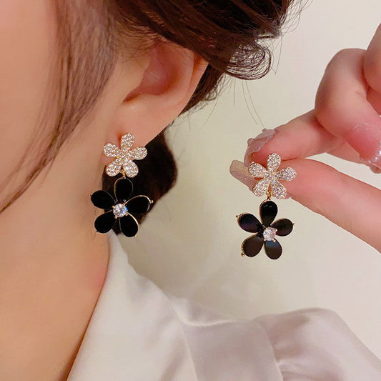 14K Gold-plated Flower Earrings