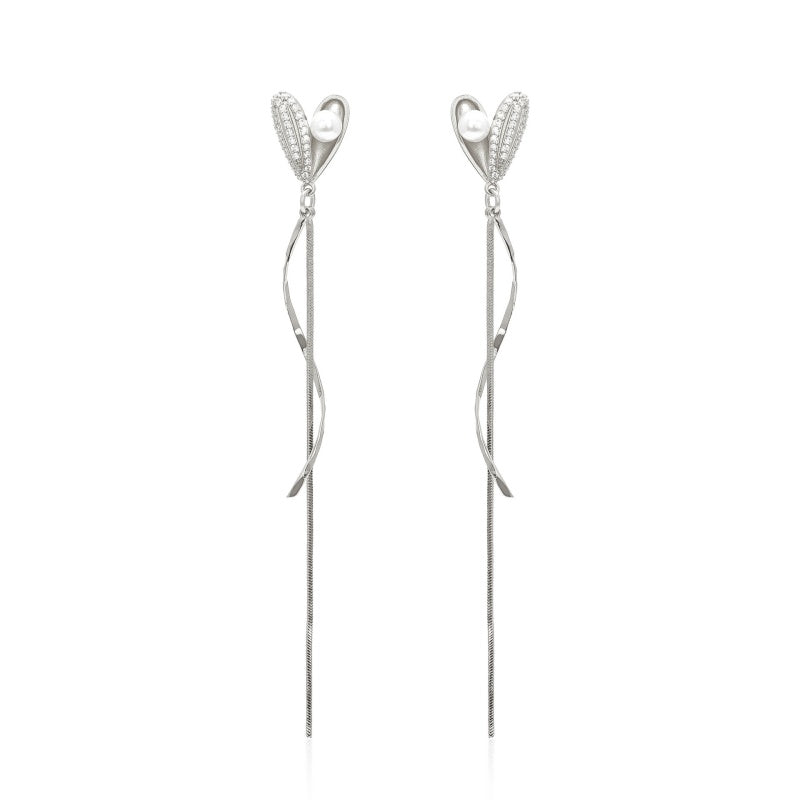 14K Gold-plated Heart-Design Earrings