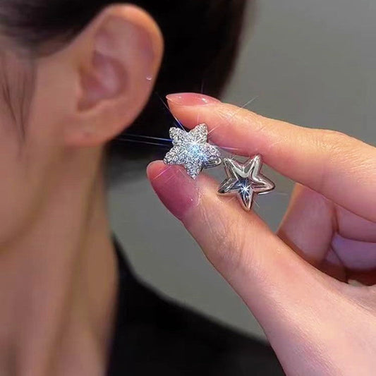 14K Gold-plated Bling Star Stud Earrings