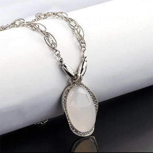 14K Gold Plated White Moonlight Necklaces