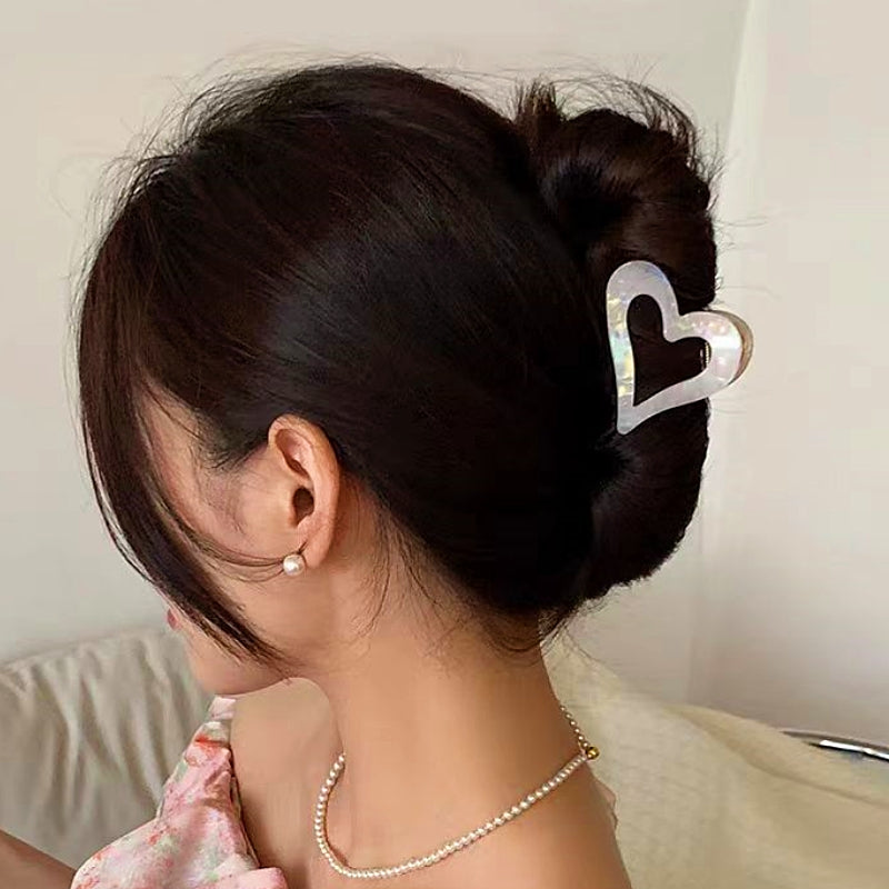 14K gold-plated Heart-Design Hair Clips