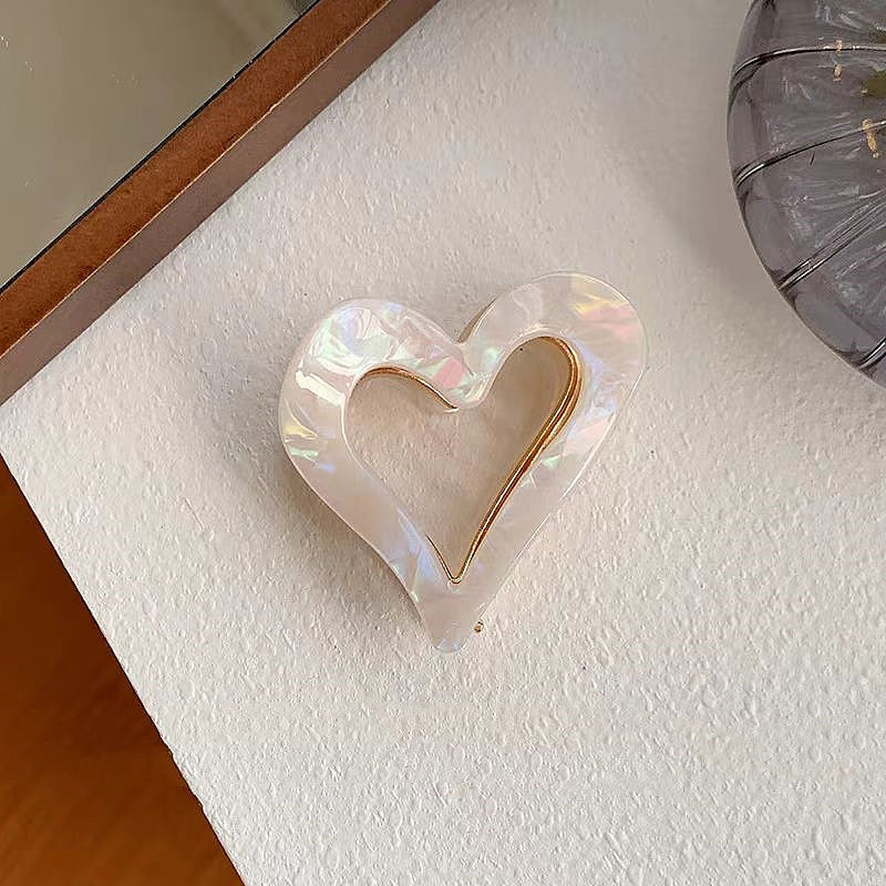 14K gold-plated Heart-Design Hair Clips