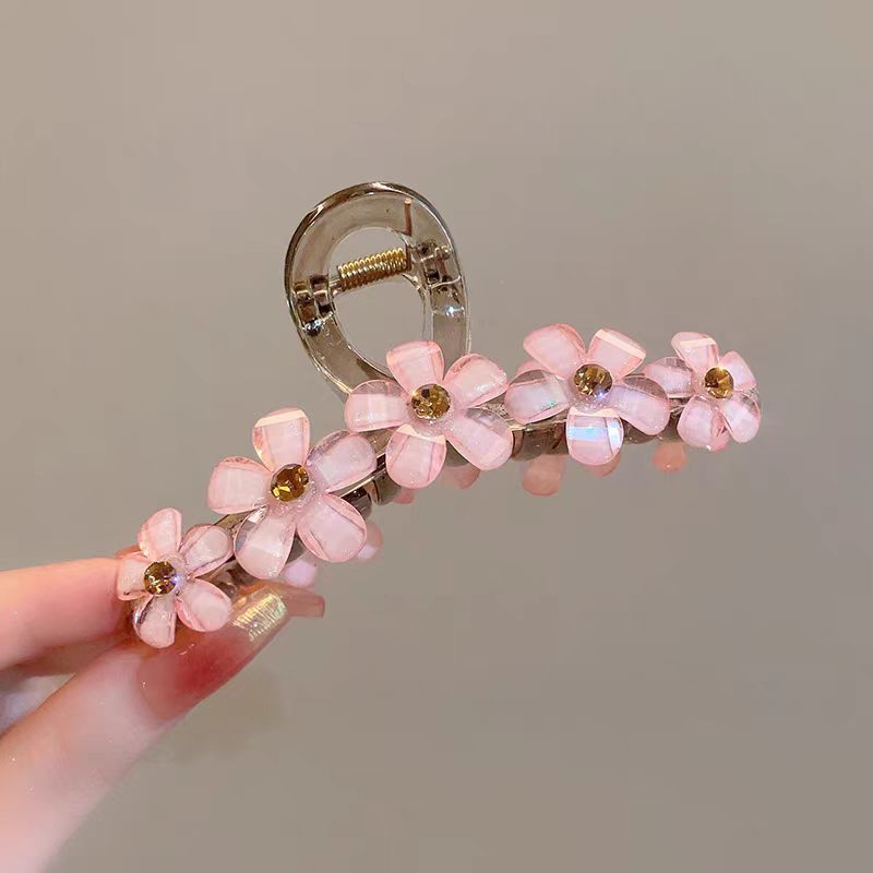 Elegant Acrylic Flower Hair Clip