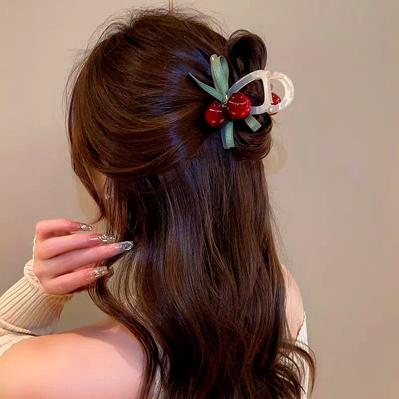 Elegant Cherry Hair Clip