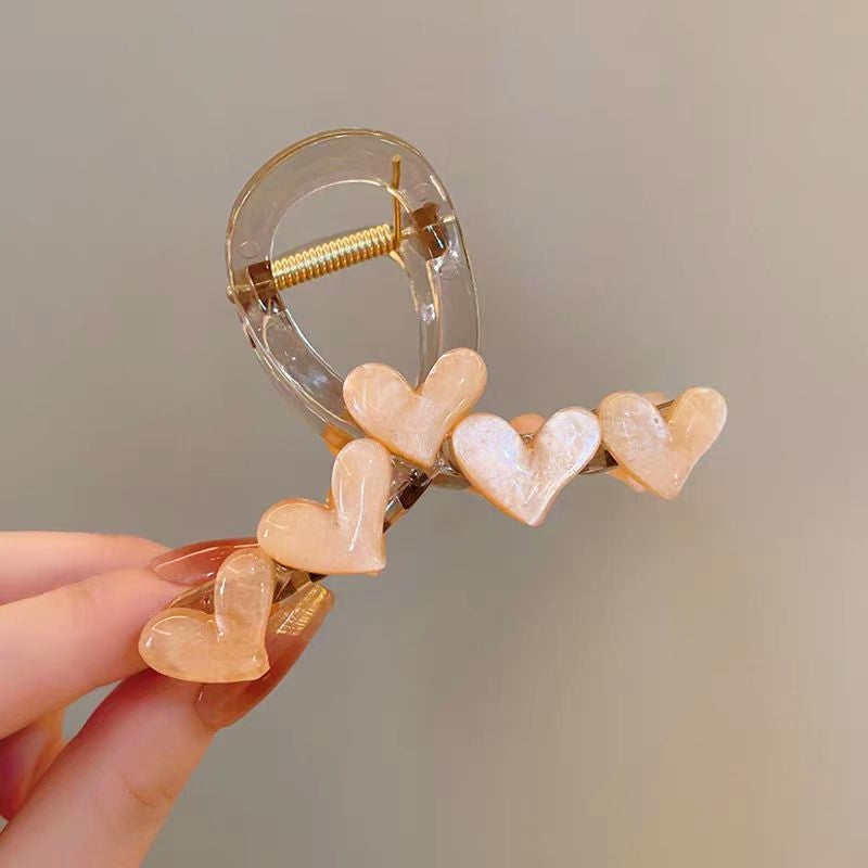 Elegant Heart Hair Clips