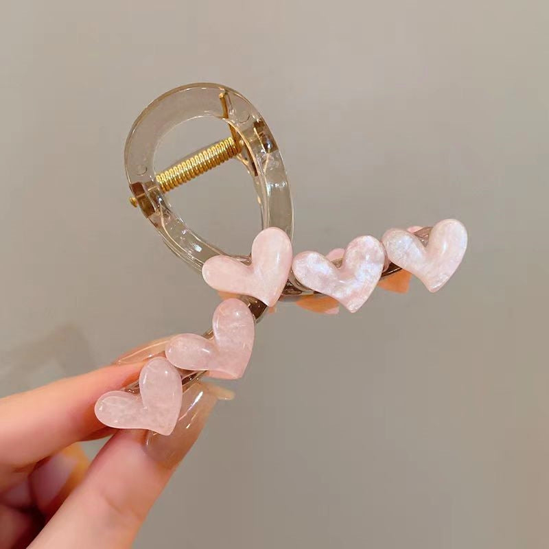 Elegant Heart Hair Clips