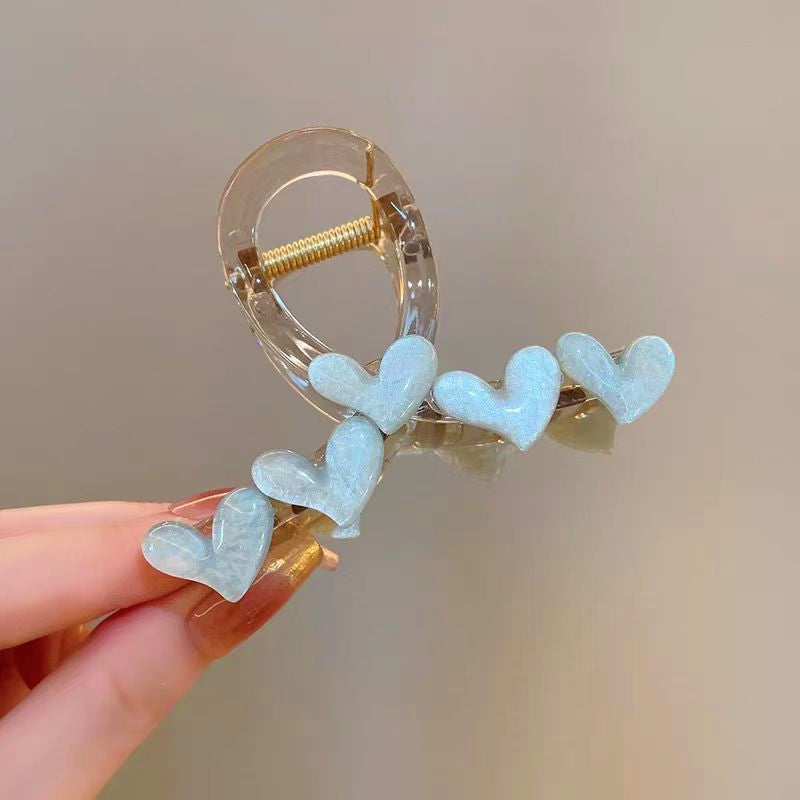 Elegant Heart Hair Clips