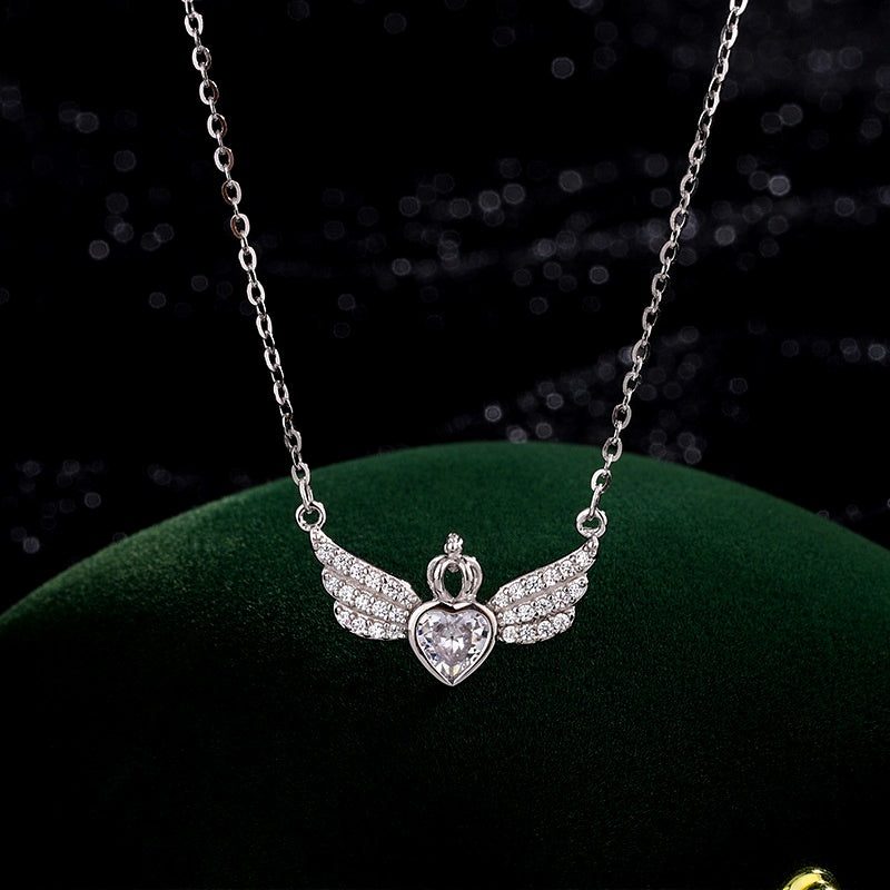 Sterling Silver Angel Wings Necklace