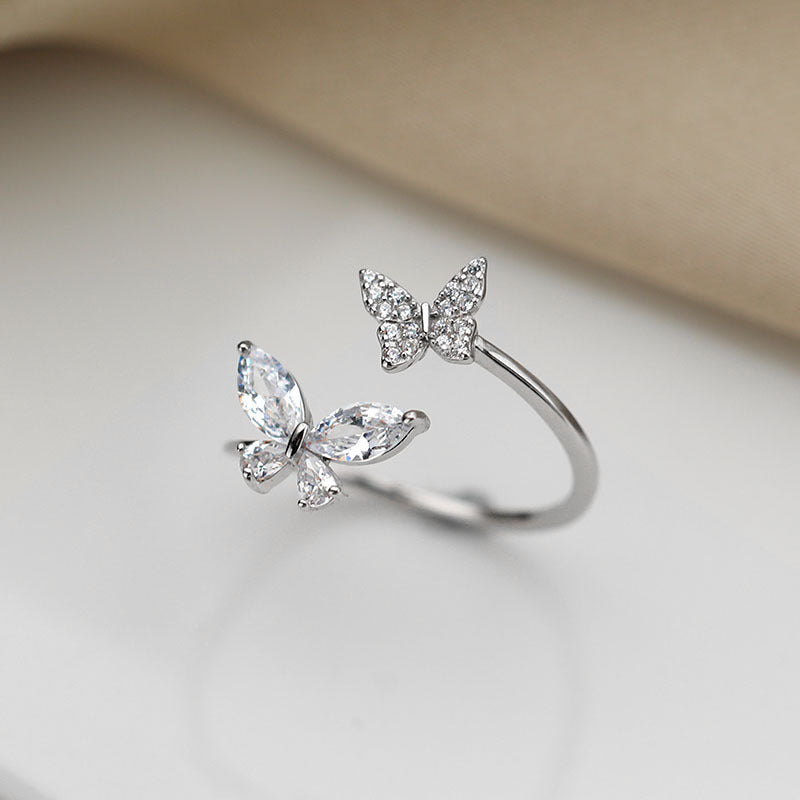 Sterling Silver Butterfly Rings