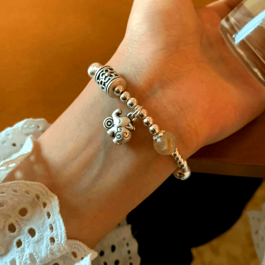 Sterling Silver Cute Elephant Bracelets