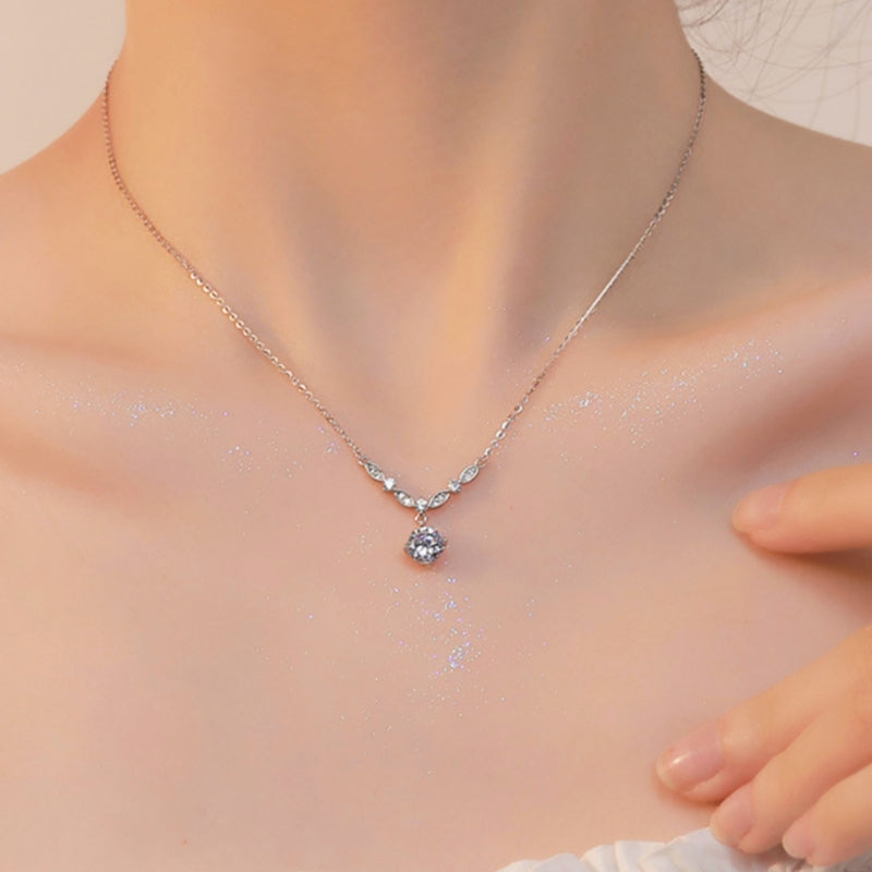 Sterling Silver Diamond Necklaces