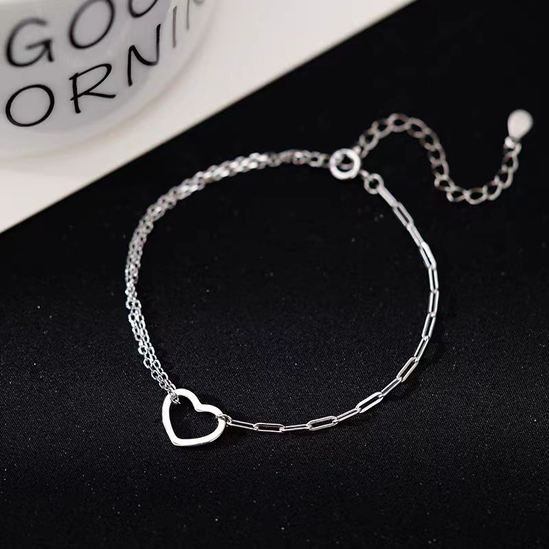 Sterling Silver Love Heart Bracelets