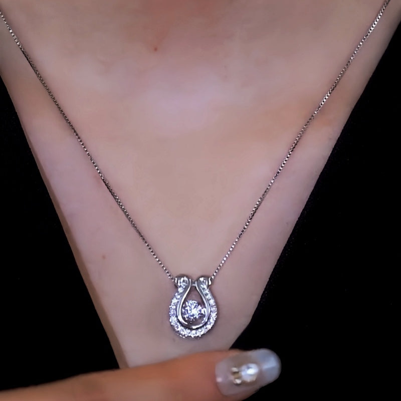 Sterling Silver Luxury Diamond Necklace