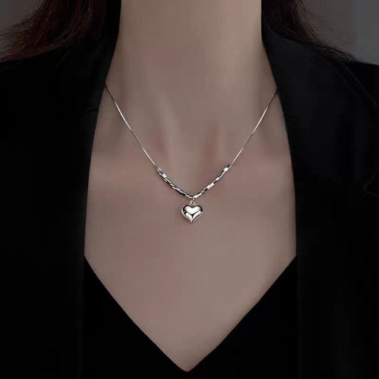 Sterling Silver Luxury Heart-Design Necklaces