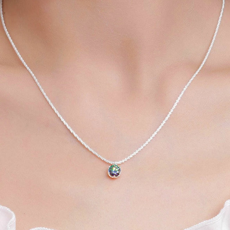 Sterling Silver Moissanite Necklace