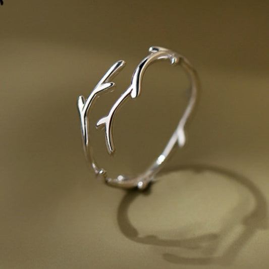 Sterling Silver One Deer With Your Antlers Rings