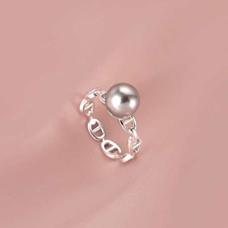 Sterling Silver Pearl Rings