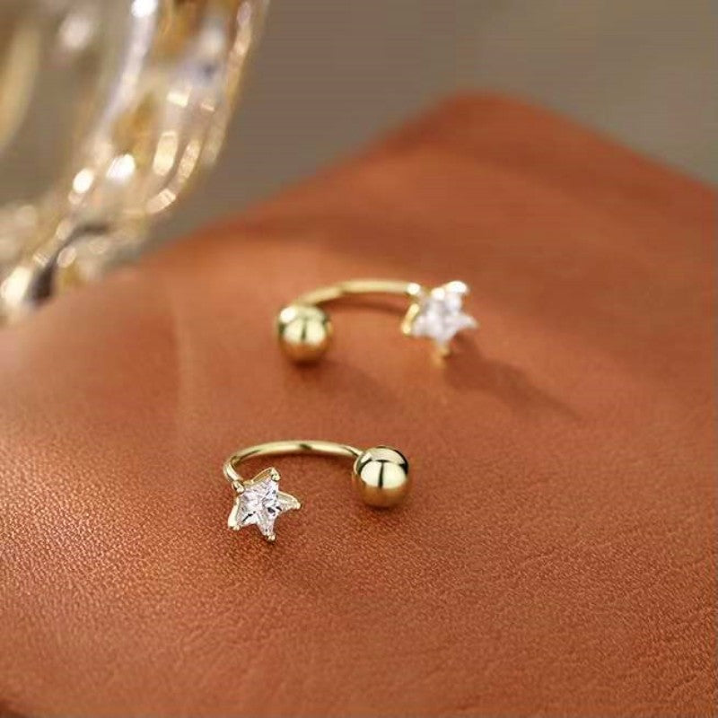 Sterling Silver Star Stud Earrings