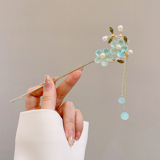 New Chinese-style hairpins, ancient style hairpins, women's Hanfu, horse-faced skirts, hairpins, high-end hair accessories, updos hairpin headdress