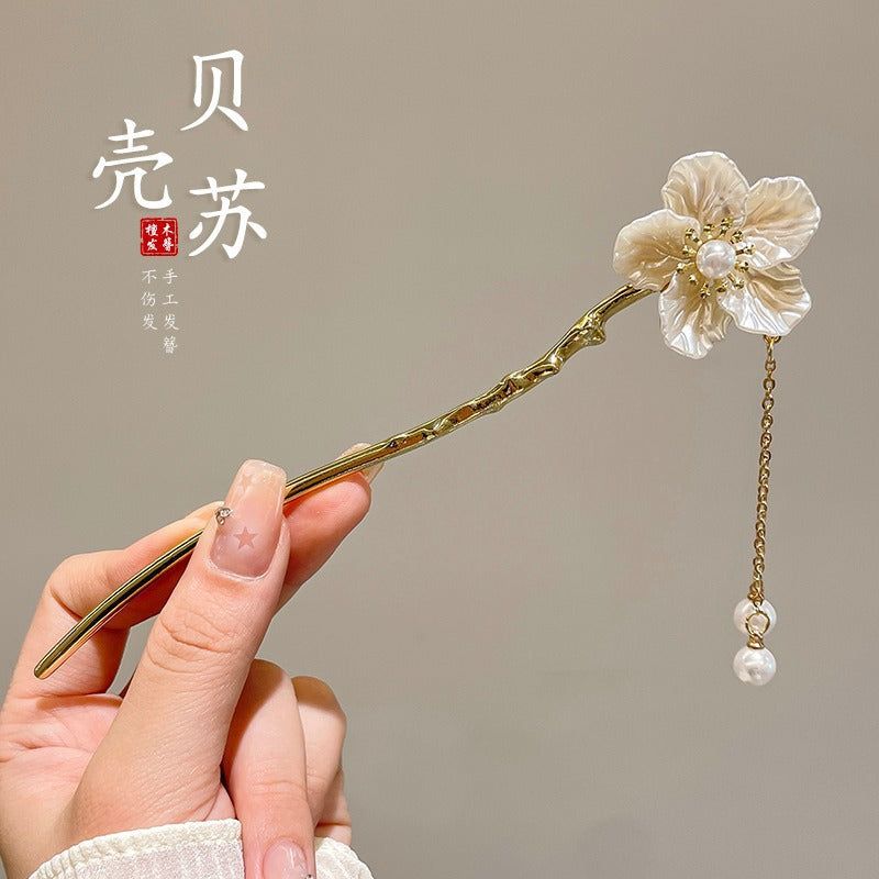 New Chinese-style hairpins, ancient style hairpins, women's Hanfu, horse-faced skirts, hairpins, high-end hair accessories, updos hairpin headdress