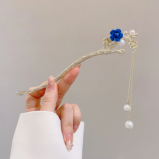 New Chinese-style hairpin, ancient style hairpin, medieval Hanfu, horse-faced skirt, shoulder hairpin, high-end hair accessories, updos hairpin headdress