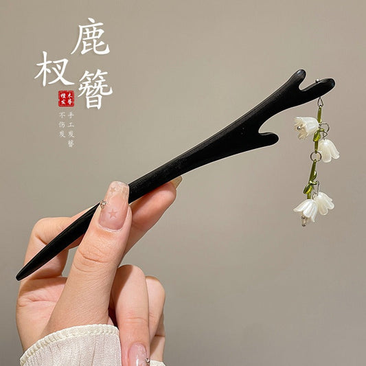 New Chinese-style hairpin, ancient style hairpin, medieval Hanfu, horse-faced skirt, shoulder hairpin, high-end hair accessories, updos hairpin headdress