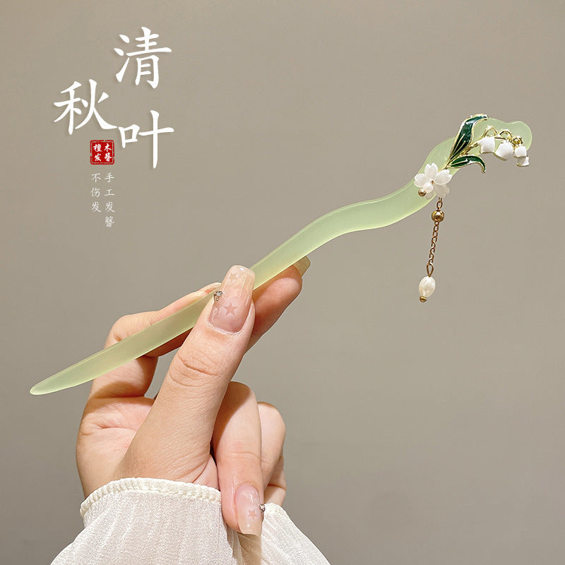 New Chinese-style hairpins, ancient style hairpins, women's Hanfu, horse-faced skirts, hairpins, high-end hair accessories, updos hairpin headdress